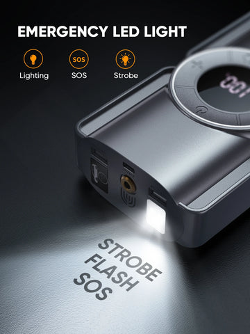 Buture 4-in-1 Portable Jump Starter & Air Compressor - 1150PSI, 20000mAh Power Bank, 2500A Starter, 15V Tire Inflator