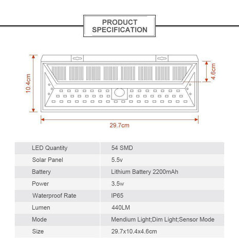 Waterproof Solar Lamp